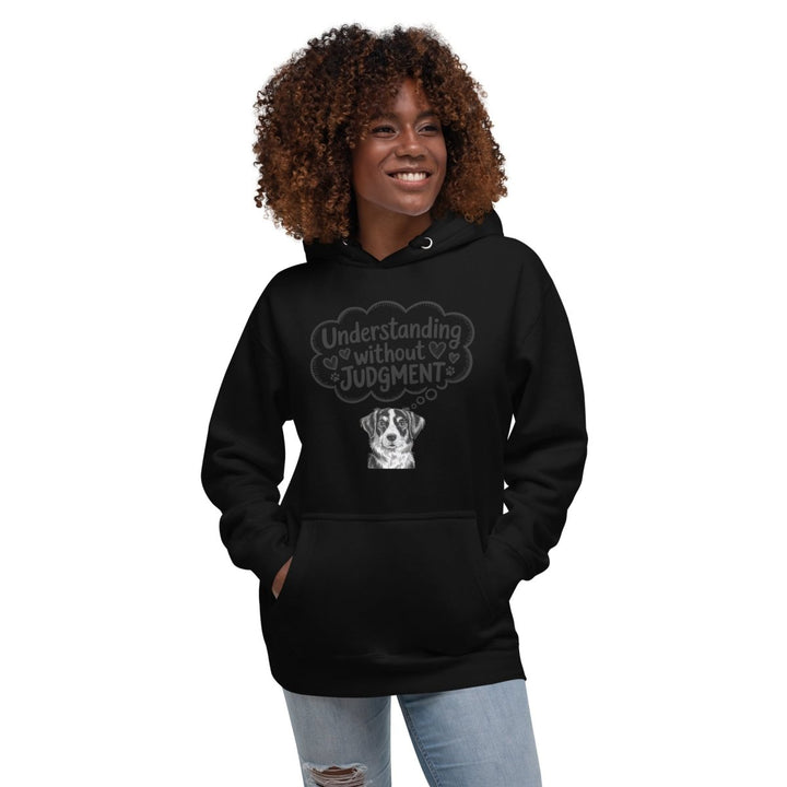 Understanding Without Judgment Graphic Hoodie - White - S - ArtyKoala