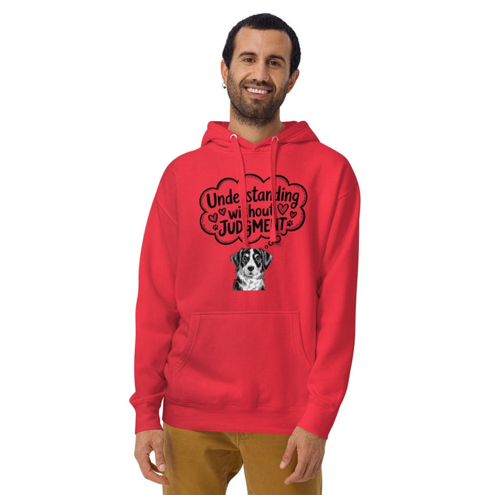 Understanding Without Judgment Graphic Hoodie - White - S - ArtyKoala