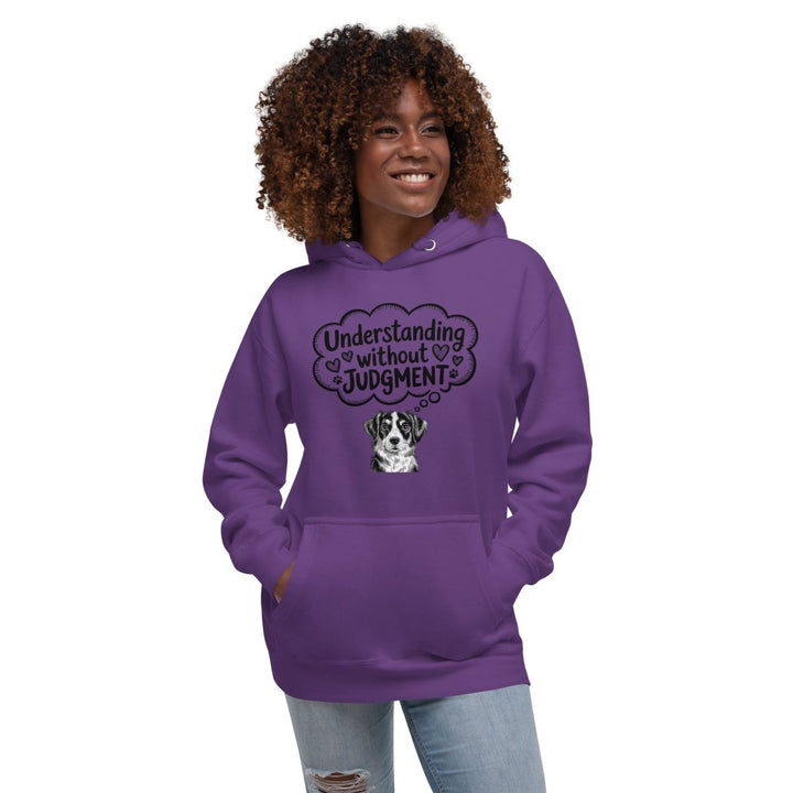 Understanding Without Judgment Graphic Hoodie - White - S - ArtyKoala