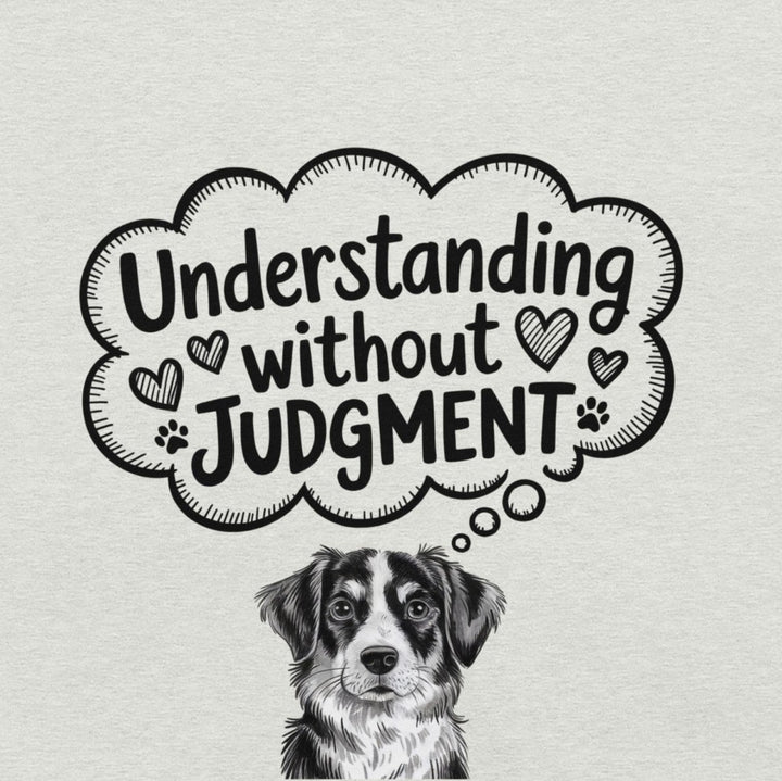 Understanding Without Judgment Graphic Tee - Black Heather - XS - ArtyKoala