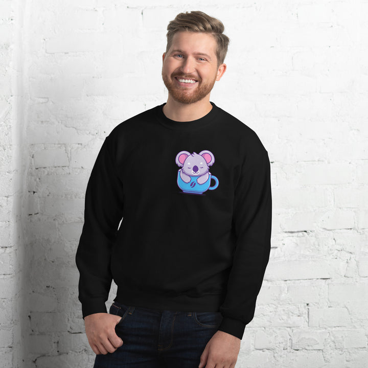 Koala Sleeping in a Cup Unisex Premium Sweatshirt - ArtyKoala