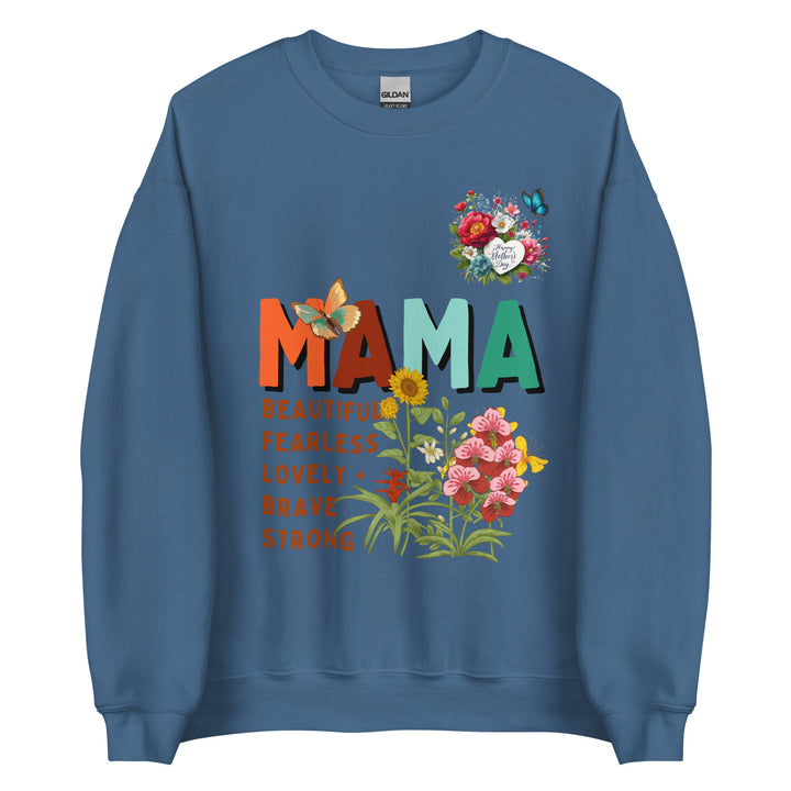 Beautiful Mama Women Premium Sweatshirt - Indigo Blue / S - ArtyKoala