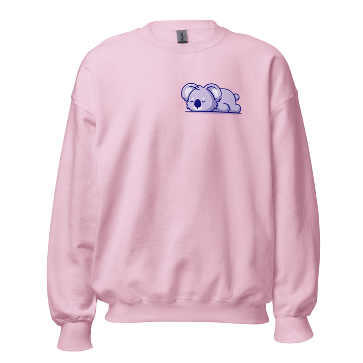 Sleepy Koala Unisex Premium Sweatshirt - Light Pink / S - ArtyKoala