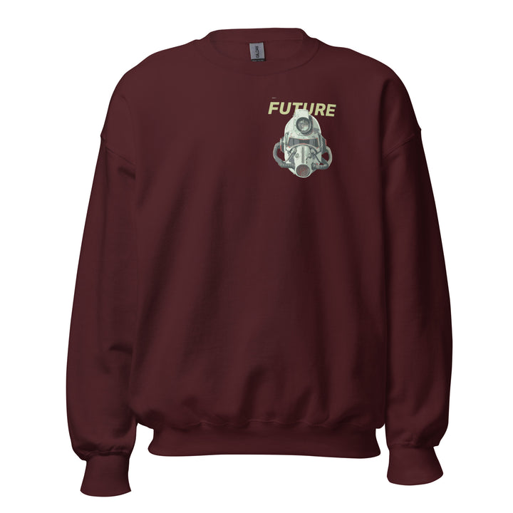 Future Surveiliance Man Unisex Premium Sweatshirt - Maroon / S - ArtyKoala