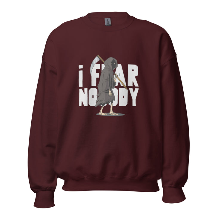 I Fear Nobody Unisex Premium Sweatshirt - Maroon / S - ArtyKoala