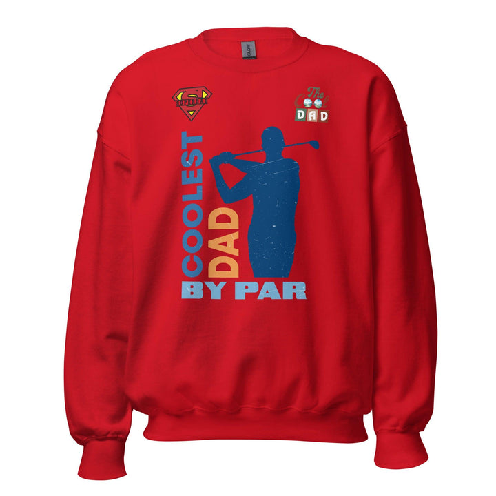 The cool Dad By Par Man Premium Sweatshirt - Red / S - ArtyKoala