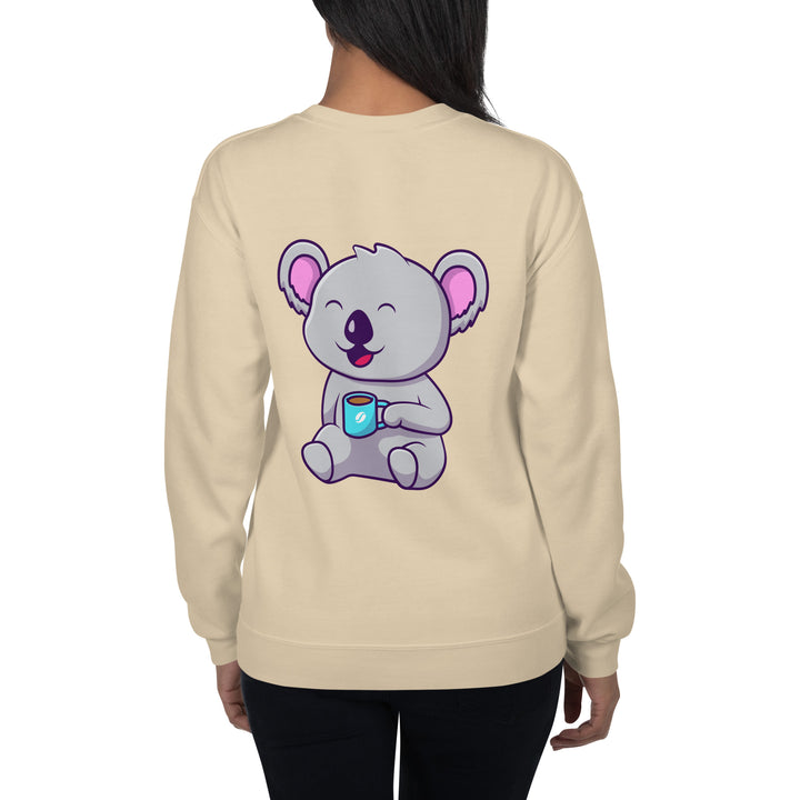 Koala Sleeping in a Cup Unisex Premium Sweatshirt - ArtyKoala