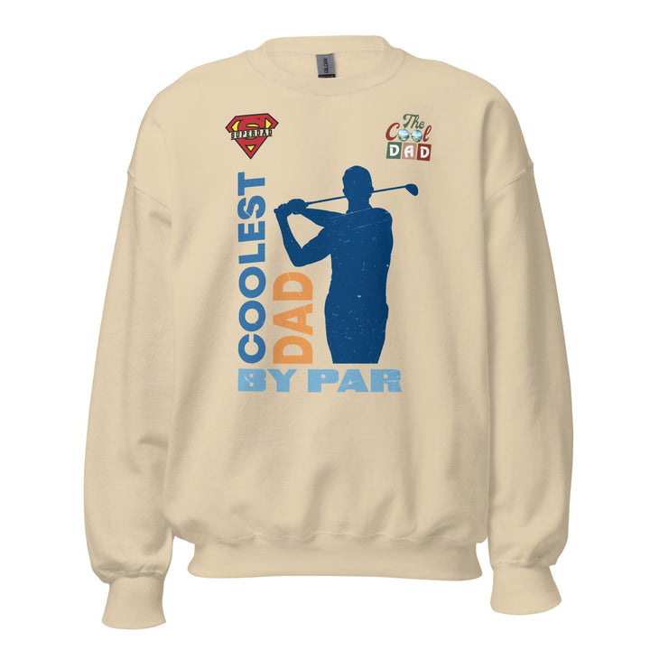 The cool Dad By Par Man Premium Sweatshirt - Sand / S - ArtyKoala