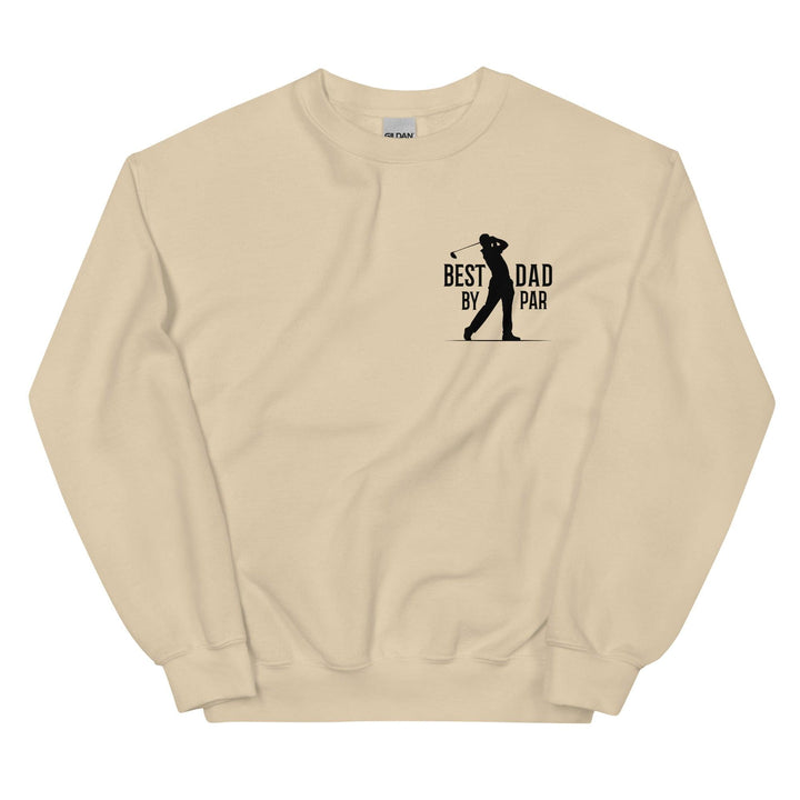 Best Dad By Par Black Man Premium Sweatshirt - Sand / S - ArtyKoala