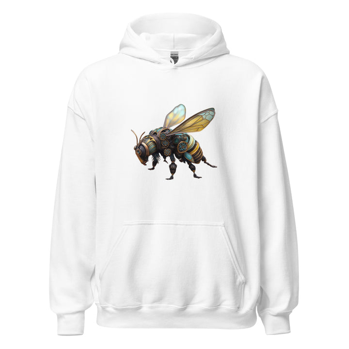 Mechanical Bee Men Premium Hoodie - White / S - ArtyKoala