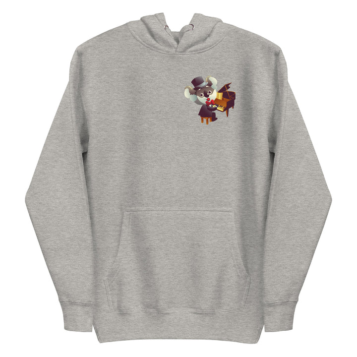 Koala Musicians Piano Man Premium Hoodie - Carbon Grey / S - ArtyKoala