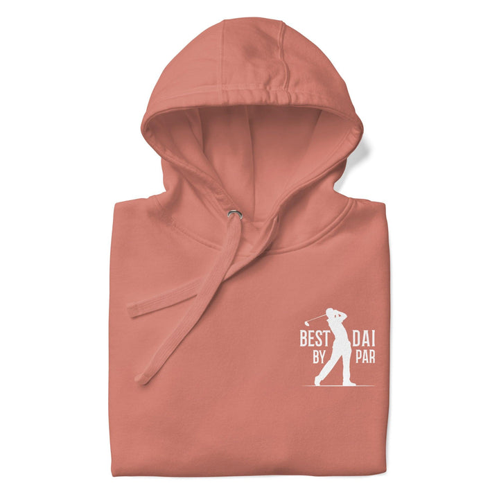 Best Dad By Par White Man Premium Hoodie - Dusty Rose / S - ArtyKoala