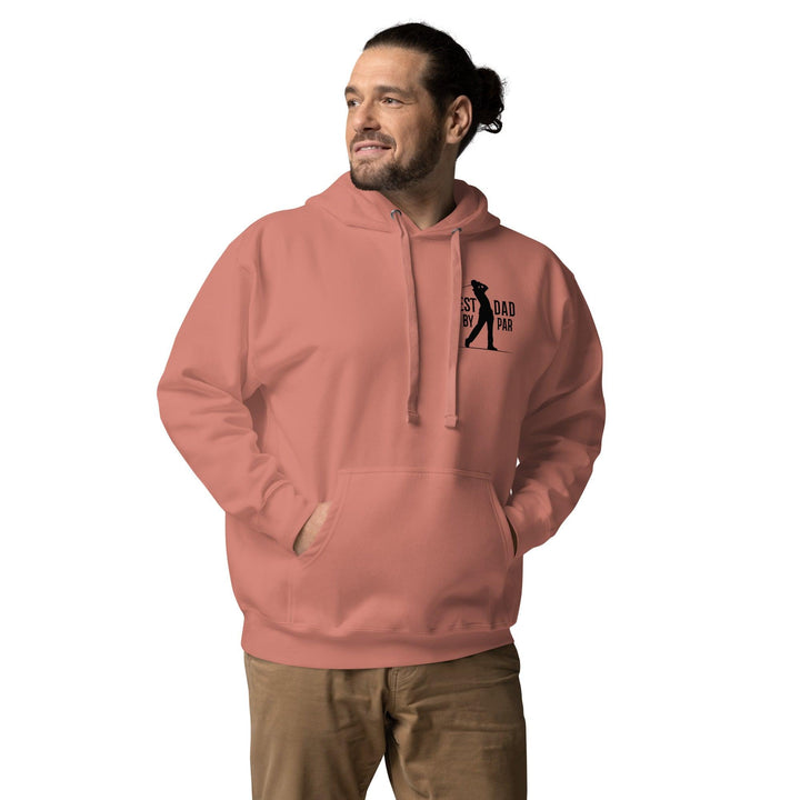 Best Dad By Par Black Man Premium Hoodie - ArtyKoala