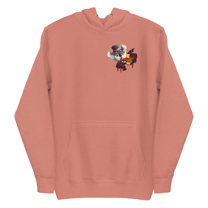 Koala Musicians Piano Man Premium Hoodie - Dusty Rose / S - ArtyKoala