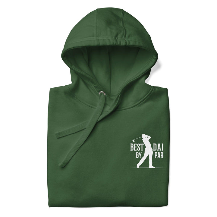 Best Dad By Par White Man Premium Hoodie - Forest Green / S - ArtyKoala