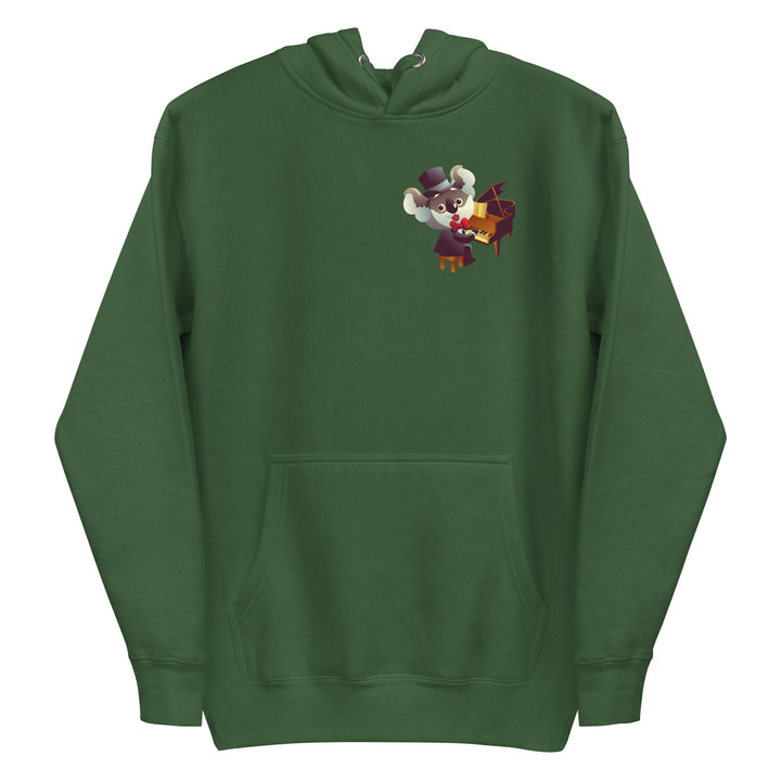 Koala Musicians Piano Man Premium Hoodie - Forest Green / S - ArtyKoala