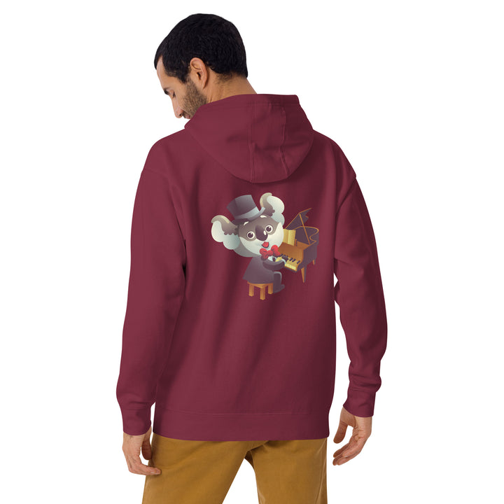 Koala Musicians Piano Man Premium Hoodie - ArtyKoala