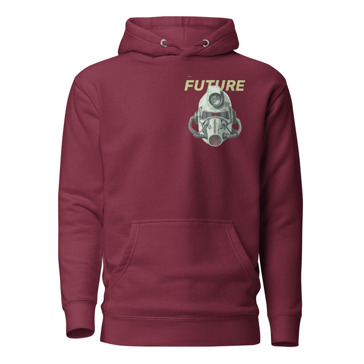 Future Surveiliance Man Unisex Premium Hoodie - Maroon / S - ArtyKoala