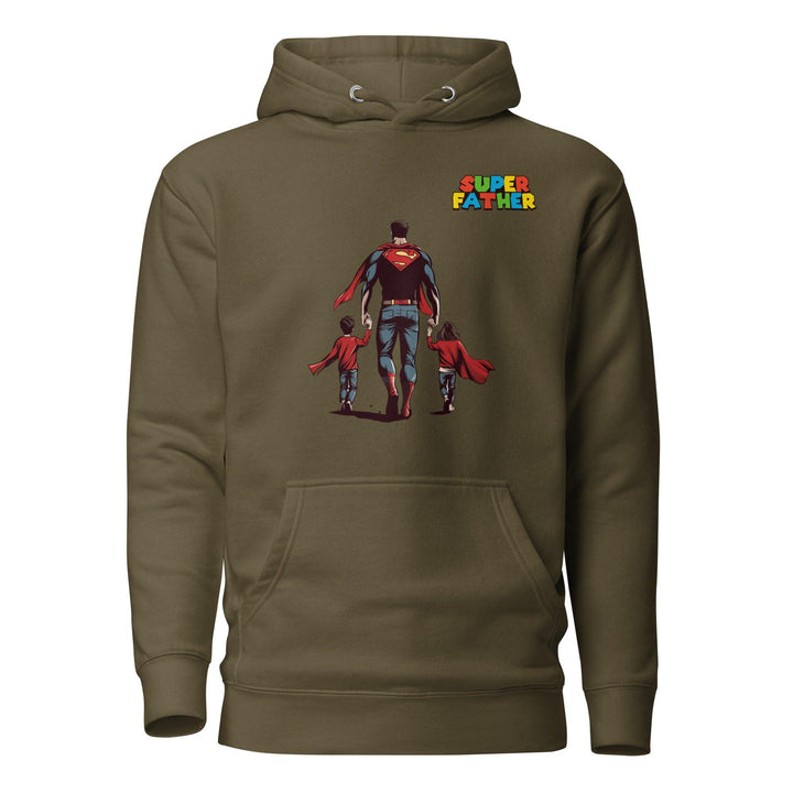 Super Father's Day Man Premium Hoodie - Military Green / S - ArtyKoala