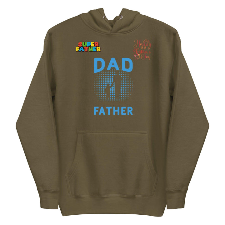 Dad Father Man Premium Hoodie - Military Green / S - ArtyKoala