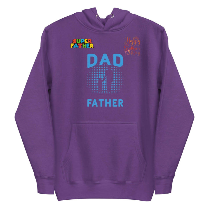 Dad Father Man Premium Hoodie - Purple / S - ArtyKoala