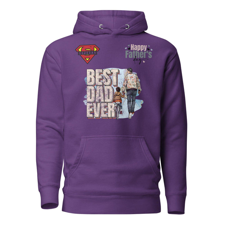 Best Dad Ever Man Premium Hoodie - Purple / S - ArtyKoala