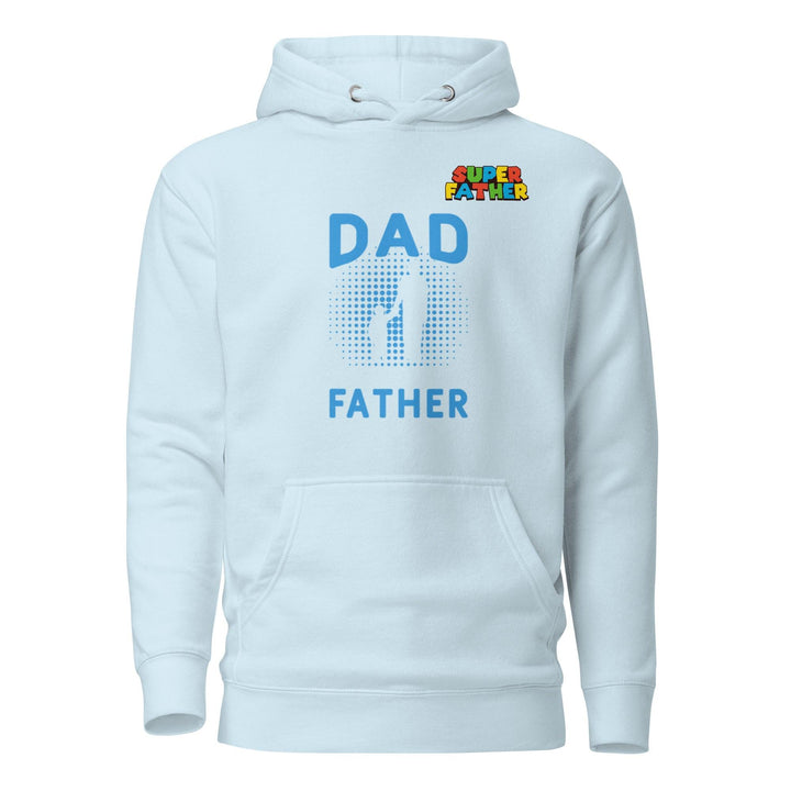 Dad Father Super Man Premium Hoodie - Sky Blue / S - ArtyKoala