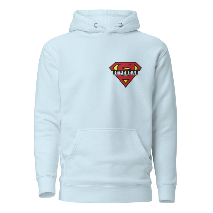 Super Dad Man Premium Hoodie - Sky Blue / S - ArtyKoala