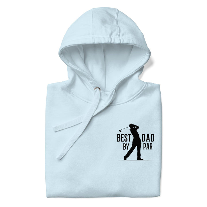 Best Dad By Par Black Man Premium Hoodie - Sky Blue / S - ArtyKoala