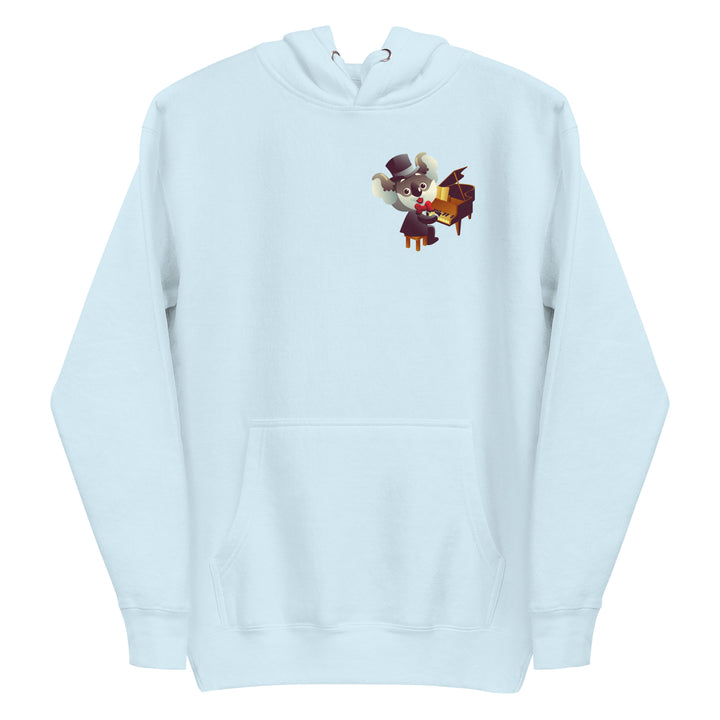 Koala Musicians Piano Man Premium Hoodie - Sky Blue / S - ArtyKoala