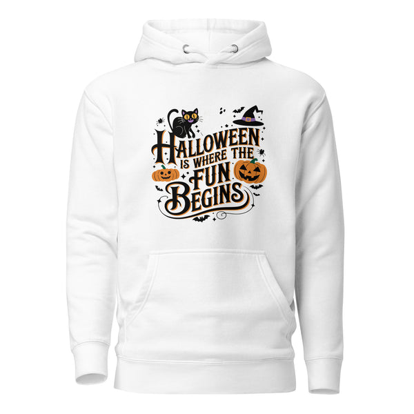 Halloween is Where the Fun Begins Unisex Premium Hoodie - ArtyKoala