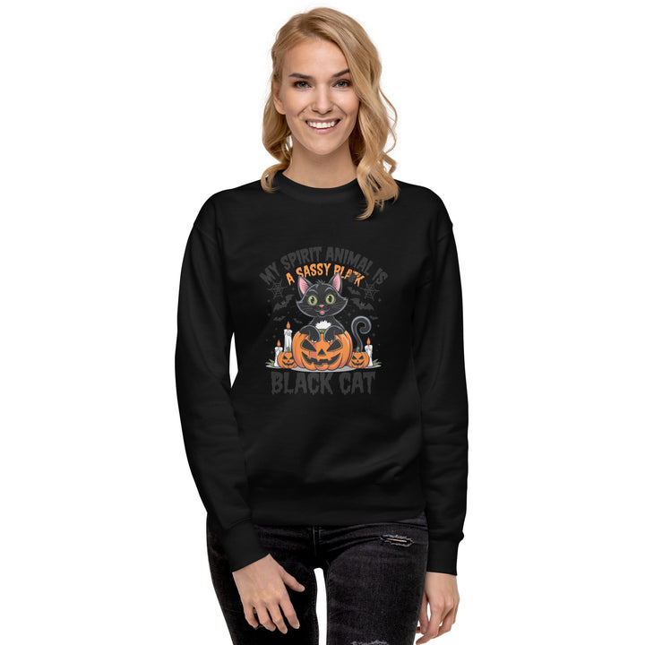 My Animal Spirit is Black Cat Unisex Premium Sweatshirt - ArtyKoala