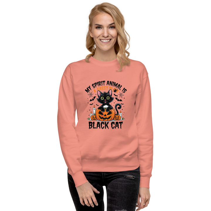 My Animal Spirit is Black Cat Unisex Premium Sweatshirt - ArtyKoala