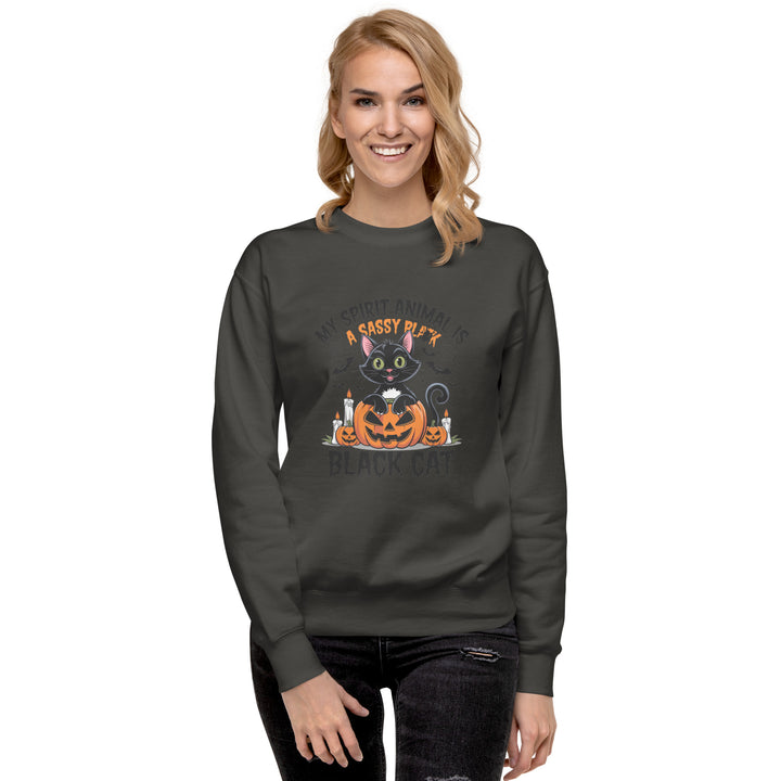 My Animal Spirit is Black Cat Unisex Premium Sweatshirt - ArtyKoala