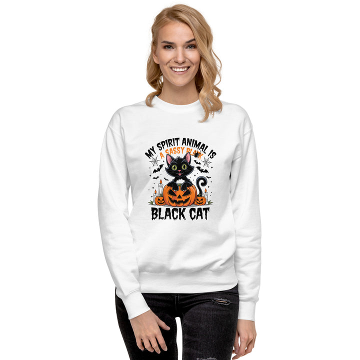 My Animal Spirit is Black Cat Unisex Premium Sweatshirt - ArtyKoala