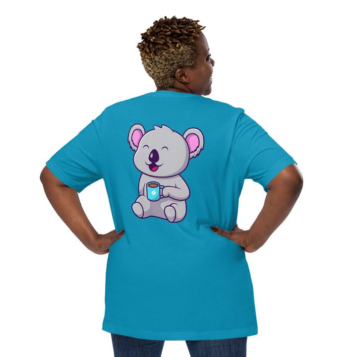 Koala Sleeping in a Cup Unisex Premium T-shirt - ArtyKoala