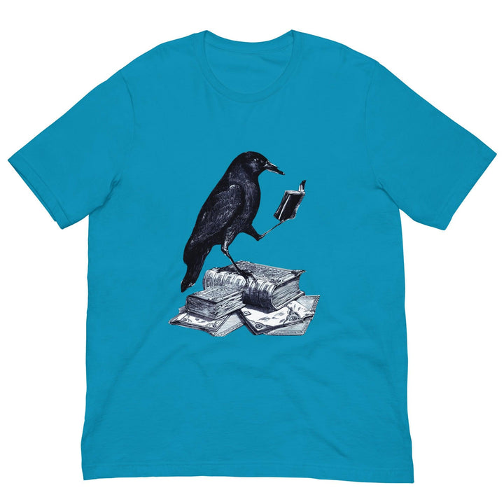 Reading crow Man t-shirt - ArtyKoala