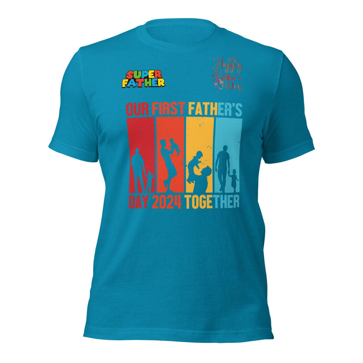 Our First Father Man Premium T-shirt - Aqua / S - ArtyKoala