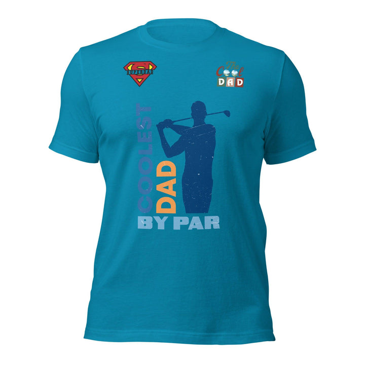 The Cool Dad By Par Man Premium T-shirt - Aqua / S - ArtyKoala