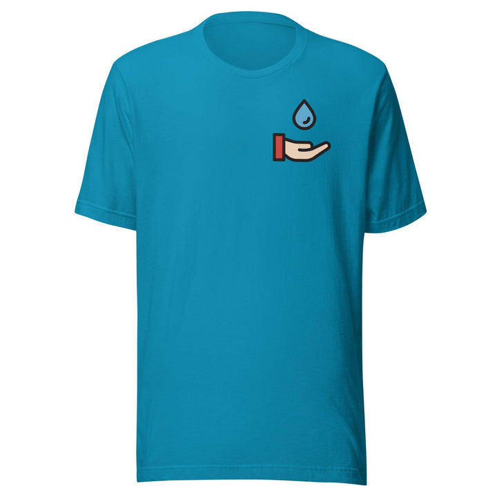 Drop Sustainability Man Premium T-shirt - Aqua / S - ArtyKoala