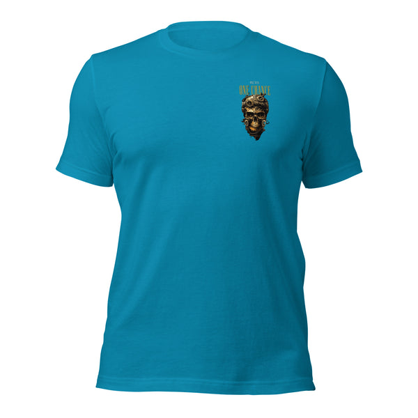 Cybernetic Head Unisex Premium T-shirt - Aqua / S - ArtyKoala