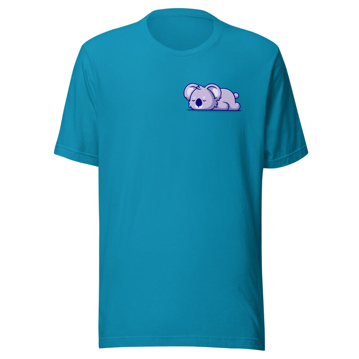 Sleepy Koala Unisex Premium T-shirt - Aqua / S - ArtyKoala