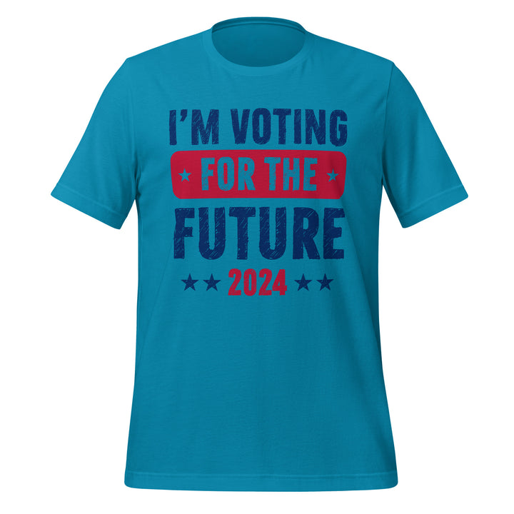 I'm Voting For The Future Trump Unisex T-shirt - Aqua / S - ArtyKoala