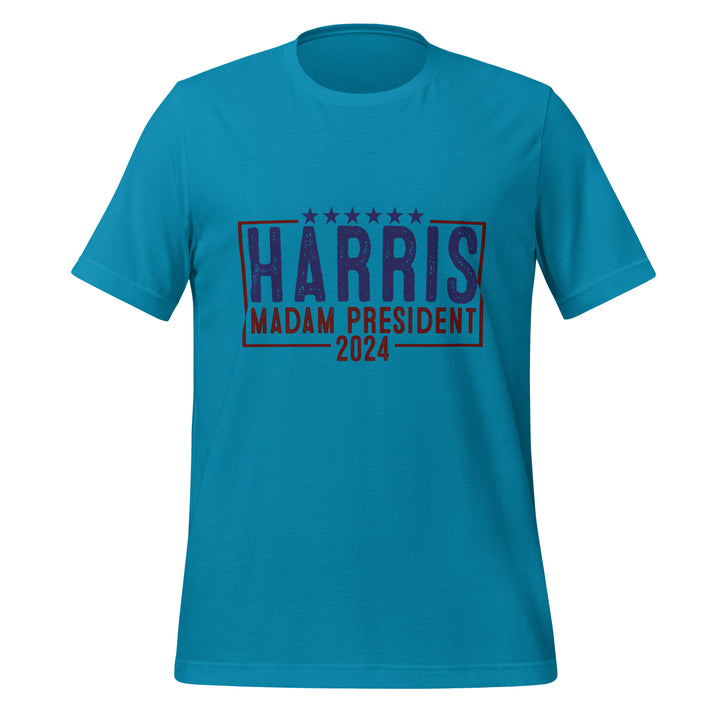 Harris Madam President Unisex T-shirt - Aqua / S - ArtyKoala