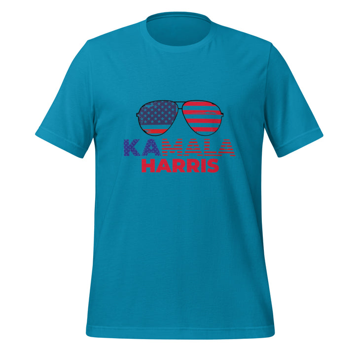 Kamala Harris 2 Unisex T-shirt - Aqua / S - ArtyKoala