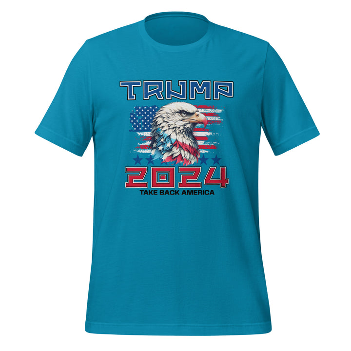 Trump Eagle 2024 Unisex T-shirt - Aqua / S - ArtyKoala