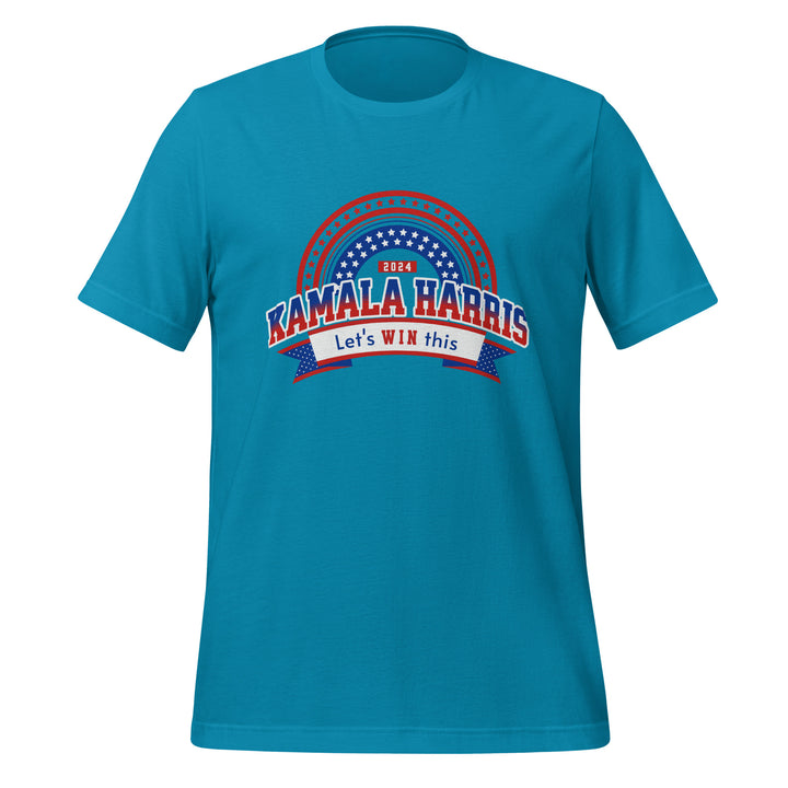 Let's Win This Kamala Harris Unisex T-shirt - Aqua / S - ArtyKoala