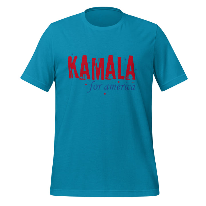 Kamala For America Unisex T-shirt - Aqua / S - ArtyKoala