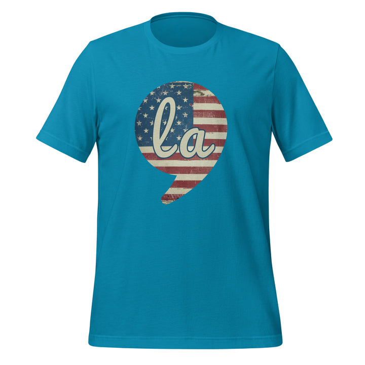 La Kamala Harris Unisex T-shirt - Aqua / S - ArtyKoala