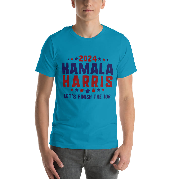 2024 Kamala Harris Let's Finish The Job Unisex T-shirt - ArtyKoala